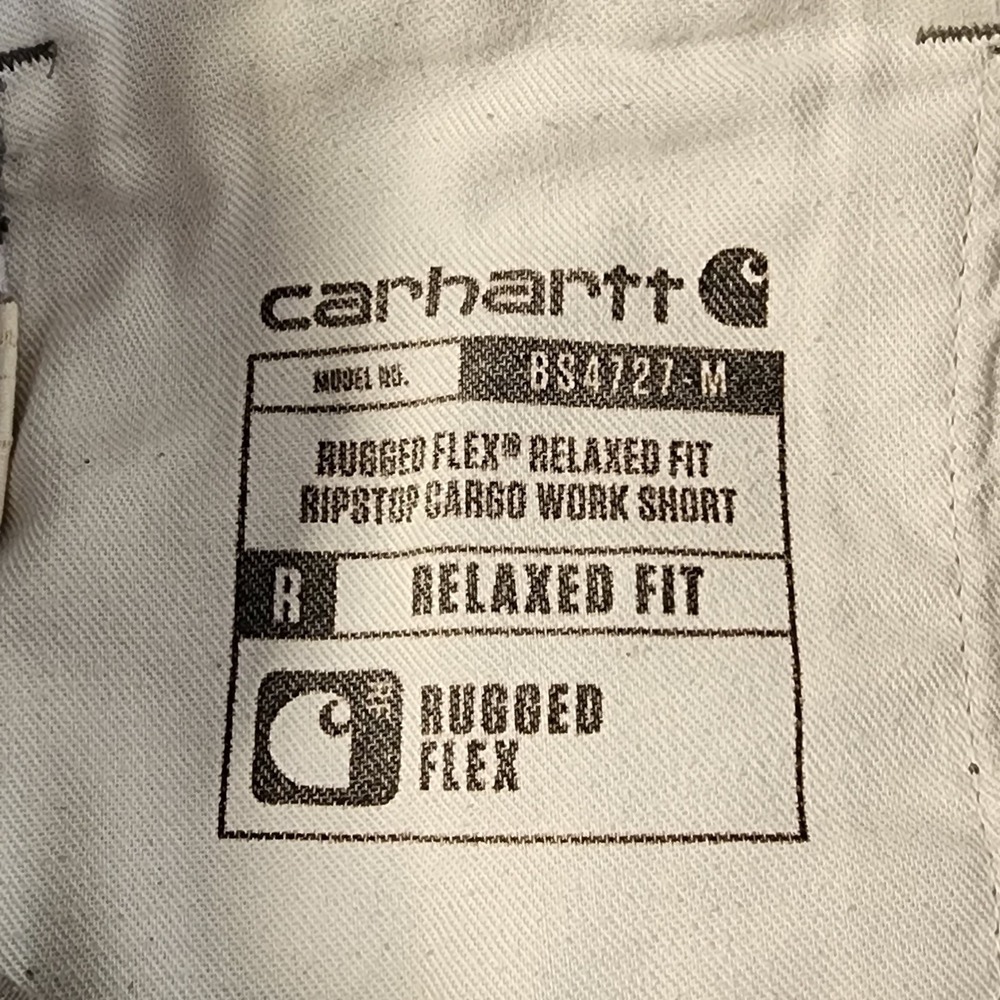 Carhartt Rugged Flex Cargo Work Shorts Gray Mens 32 Relaxed Fit B34727-M - Picture 6 of 9